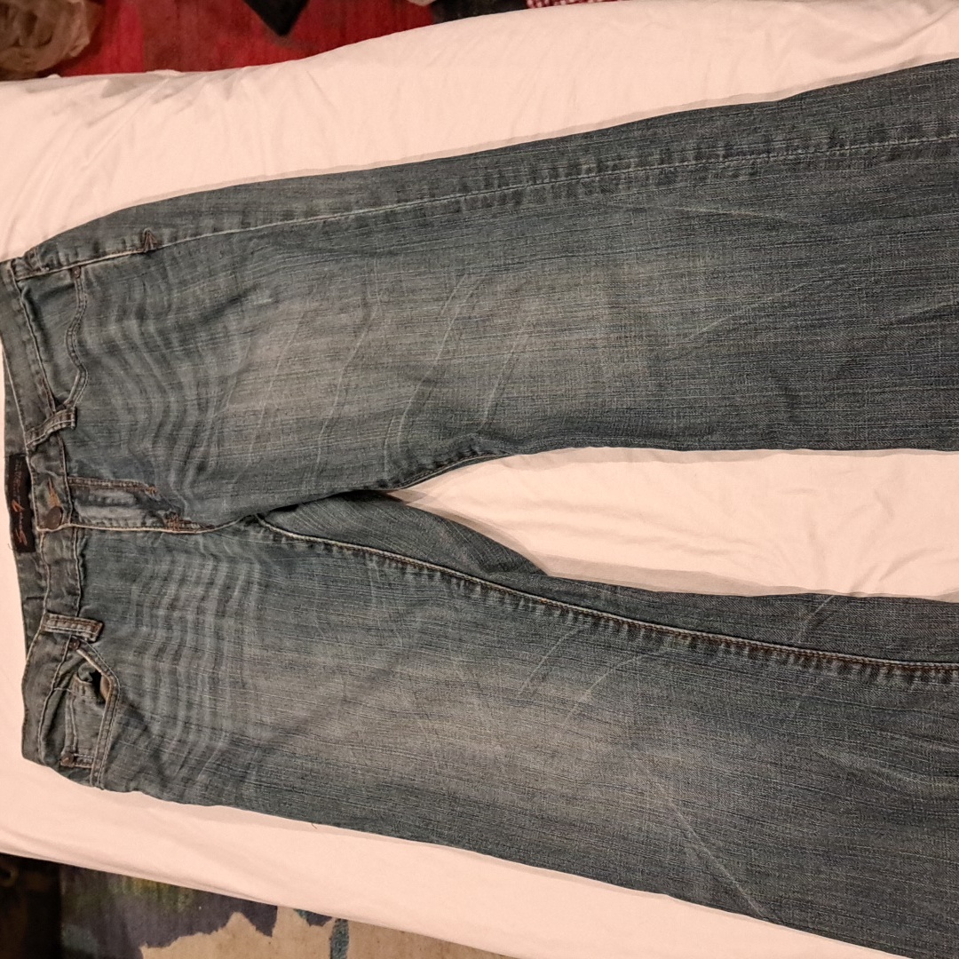 Seven Brand Size 32X34 Blue Bootcut Denim Jeans